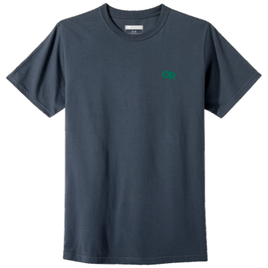 Outdoor UK Lockup Back Logo T-Shirt Naval Blue/Sprout