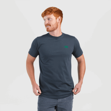 Outdoor UK Lockup Back Logo T-Shirt Naval Blue/Sprout