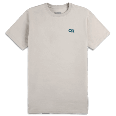Outdoor UK Lockup Back Logo T-Shirt Pebble/Deep Lake