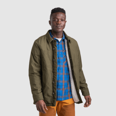 Outdoor UK Men's Lined Chore Jacket Loden