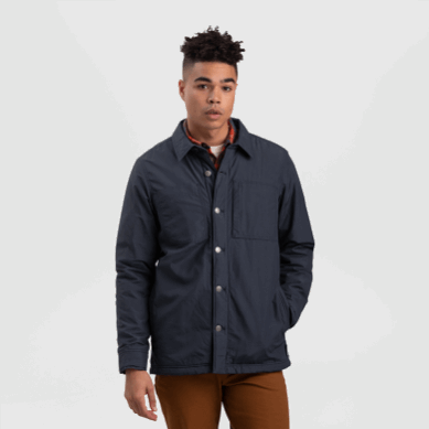 Outdoor UK Men's Lined Chore Jacket Naval Blue