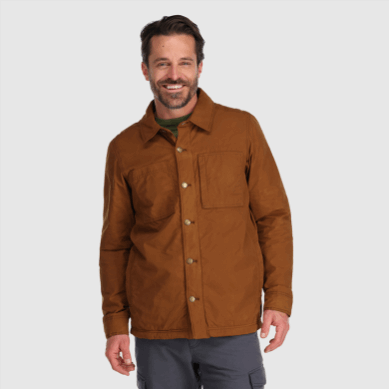Outdoor UK Men's Lined Chore Jacket Saddle
