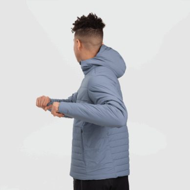 Outdoor UK Men's Shadow Insulated Hoodie Nimbus