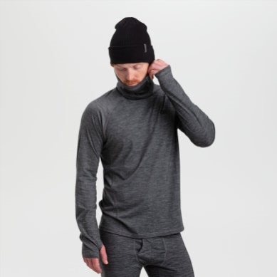 Outdoor UK Men's Alpine Onset Merino Ubertube Top Charcoal Heather