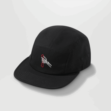 Outdoor UK Gripped 5 Panel Cap Black