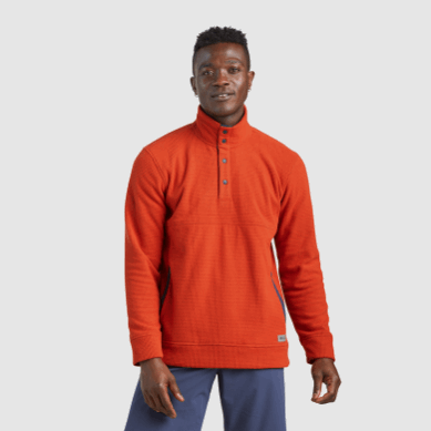 Outdoor UK Men's Trail Mix Snap Pullover Ii Redrock