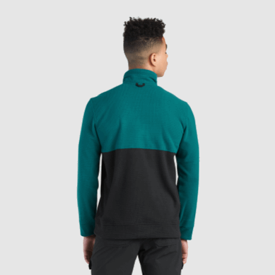 Outdoor UK Men's Trail Mix Snap Pullover Ii Treeline/Black