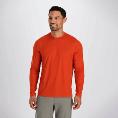 Outdoor UK Men's Echo Long Sleeve Tee Redrock