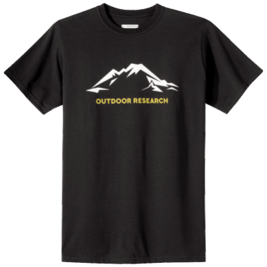 Outdoor Men's Mt Baker T-Shirt Black