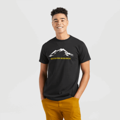 Outdoor Men's Mt Baker T-Shirt Black