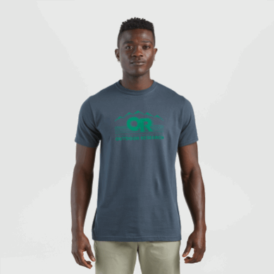 Outdoor UK Men's Or Advocate S/S Tee Naval Blue/Sprout