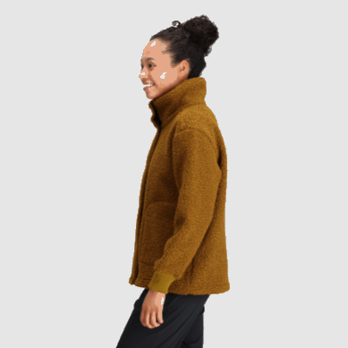 Outdoor UK Women's Juneau Sherpa Trucker Jacket Tapenade