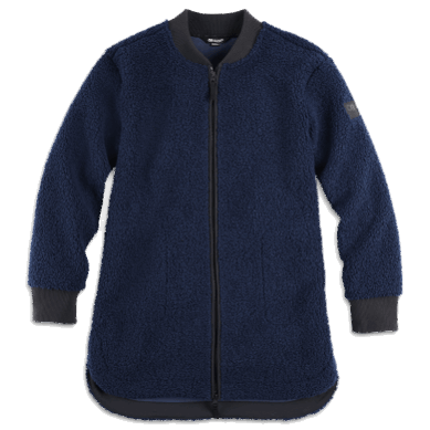 Outdoor UK Women's Juneau Sherpa Fleece Coat Naval Blue