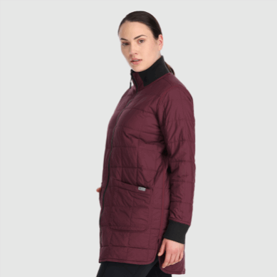 Outdoor UK Women's Shadow Reversible Parka Black/Kalamata