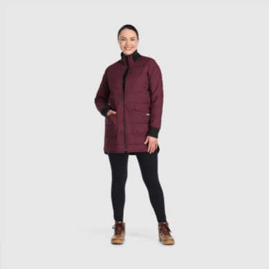 Outdoor UK Women's Shadow Reversible Parka Black/Kalamata