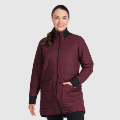 Outdoor UK Women's Shadow Reversible Parka Black/Kalamata