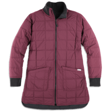 Outdoor UK Women's Shadow Reversible Parka Black/Kalamata