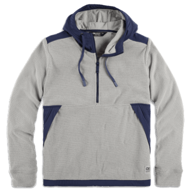 Outdoor UK Women's Trail Mix Pullover Hoodie Ash/Naval Blue