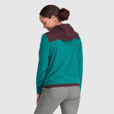 Outdoor UK Women's Trail Mix Pullover Hoodie Deep Lake/Elk