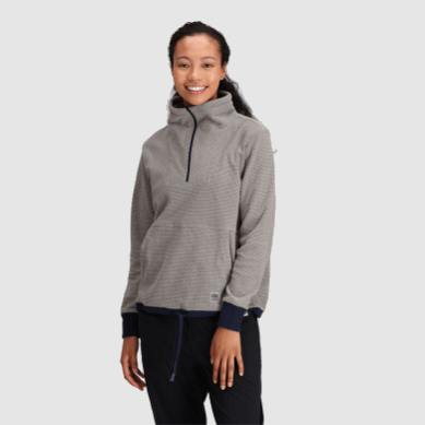 Outdoor UK Women's Trail Mix Quarter Zip Pullover Ash