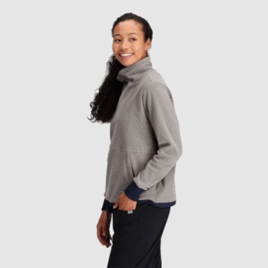 Outdoor UK Women's Trail Mix Quarter Zip Pullover Ash