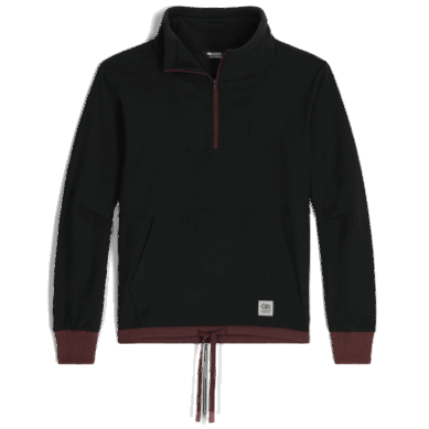 Outdoor UK Women's Trail Mix Quarter Zip Pullover Black/Elk