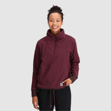 Outdoor UK Women's Trail Mix Quarter Zip Pullover Kalamata
