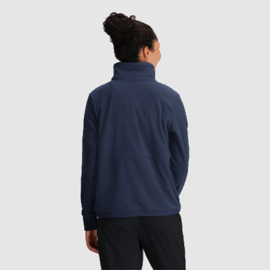 Outdoor UK Women's Trail Mix Quarter Zip Pullover Naval Blue