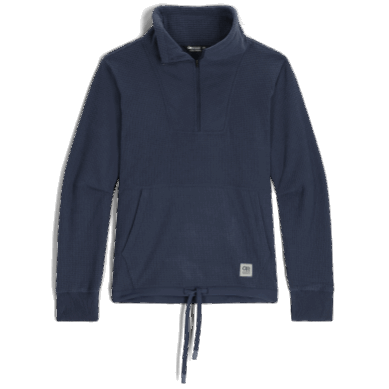 Outdoor UK Women's Trail Mix Quarter Zip Pullover Naval Blue