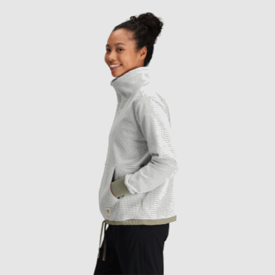 Outdoor UK Women's Trail Mix Quarter Zip Pullover Snow