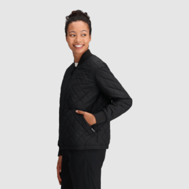 Outdoor UK Women's Shadow Reversible Bomber Black/Loden