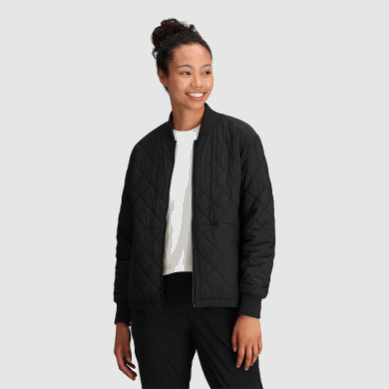 Outdoor UK Women's Shadow Reversible Bomber Black/Loden