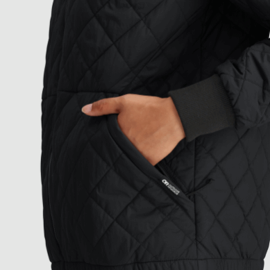 Outdoor UK Women's Shadow Reversible Bomber Black/Loden