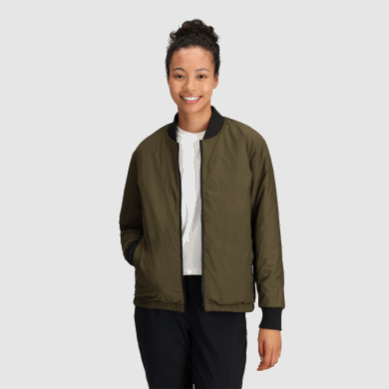 Outdoor UK Women's Shadow Reversible Bomber Black/Loden
