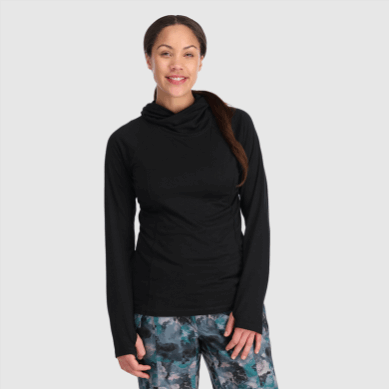 Outdoor UK Women's Alpine Onset Merino 150 Hoodie Black