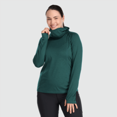 Outdoor UK Women's Alpine Onset Merino 150 Hoodie Treeline