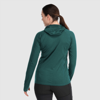 Outdoor UK Women's Alpine Onset Merino 150 Hoodie Treeline