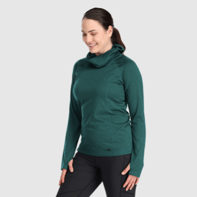 Outdoor UK Women's Alpine Onset Merino 150 Hoodie Treeline