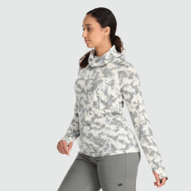 Outdoor UK Women's Alpine Onset Merino 150 Hoodie Snow Camo