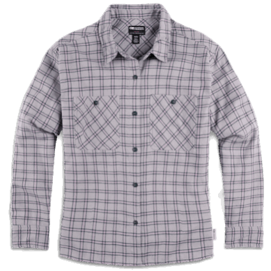 Outdoor UK Women's Feedback Flannel Shirt Light Ash Plaid