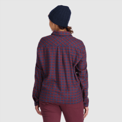 Outdoor UK Women's Feedback Flannel Shirt Light Kalamata Plaid