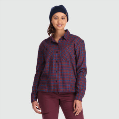 Outdoor UK Women's Feedback Flannel Shirt Light Kalamata Plaid