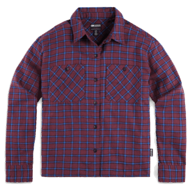 Outdoor UK Women's Feedback Flannel Shirt Light Kalamata Plaid