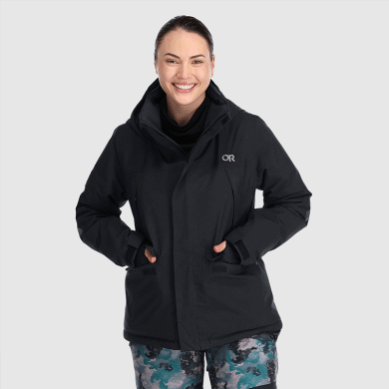 Outdoor UK Women's Snowcrew Reveler Jacket Black