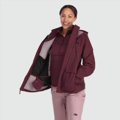 Outdoor UK Women's Snowcrew Reveler Jacket Kalamata