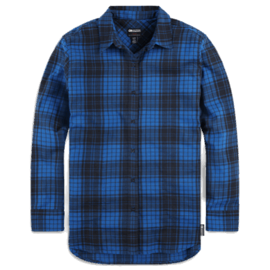 Outdoor UK Women's Kulshan Flannel Shirt Classic Blue Plaid