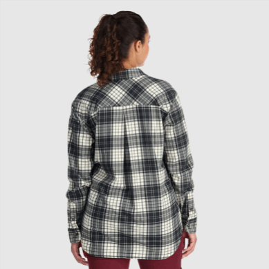Outdoor UK Women's Kulshan Flannel Shirt Sand Plaid