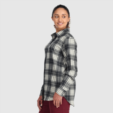Outdoor UK Women's Kulshan Flannel Shirt Sand Plaid