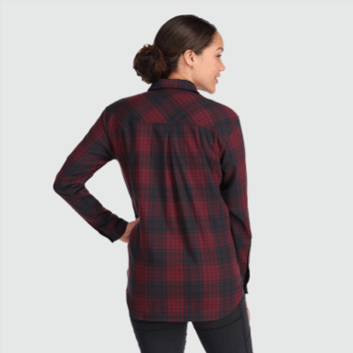 Outdoor UK Women's Kulshan Flannel Shirt Kalamata Plaid