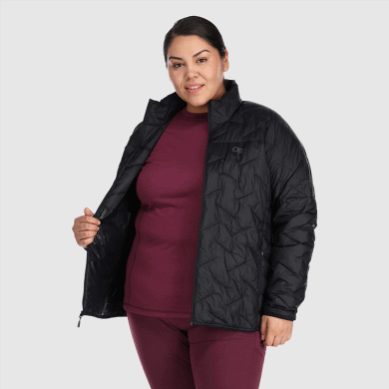 Outdoor UK Women's Superstrand Lt Jacket-Plus Black